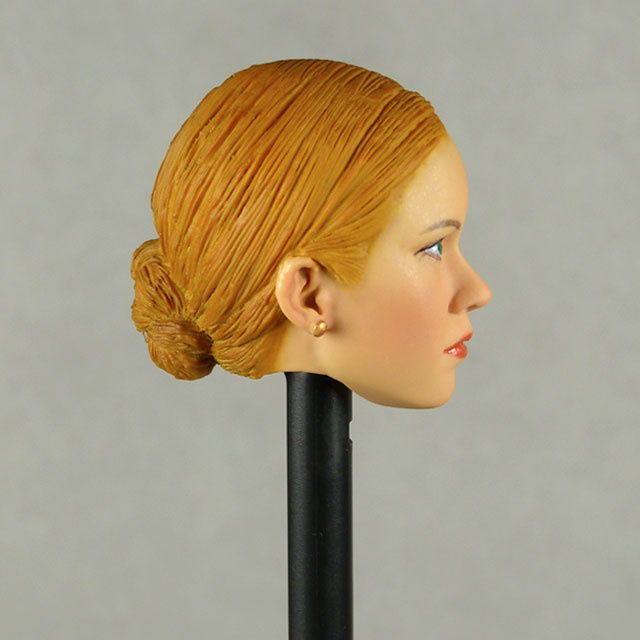 Kumik 1/6 Scale Female Head Sculpt Kristy With Orange Sculpted Hair - NT006 Image 3